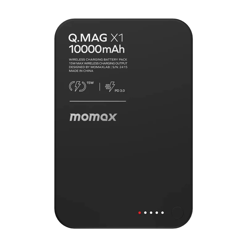 پاوربانک مومکس 15 وات 10000 میلیآمپر مدل Momax Q.Mag X1 IP117